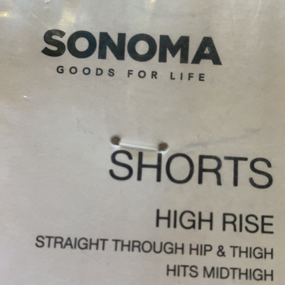 Sale Plus Size Women’s Ladies SONOMA Antique Berry High-Waisted Denim Jean Short - Picture 4 of 5